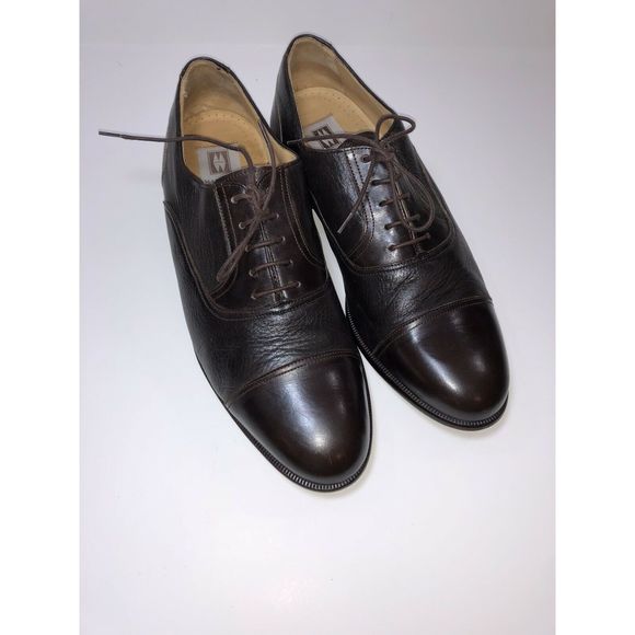Men's Magnanni Med DRK Brown Dress Shoes Leather - Picture 2 of 12